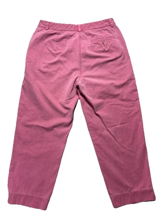 Eddie Bauer Chino Cotton Cropped Pants Size 12 Mauve Pink Minimalist Capsule - Picture 4 of 8